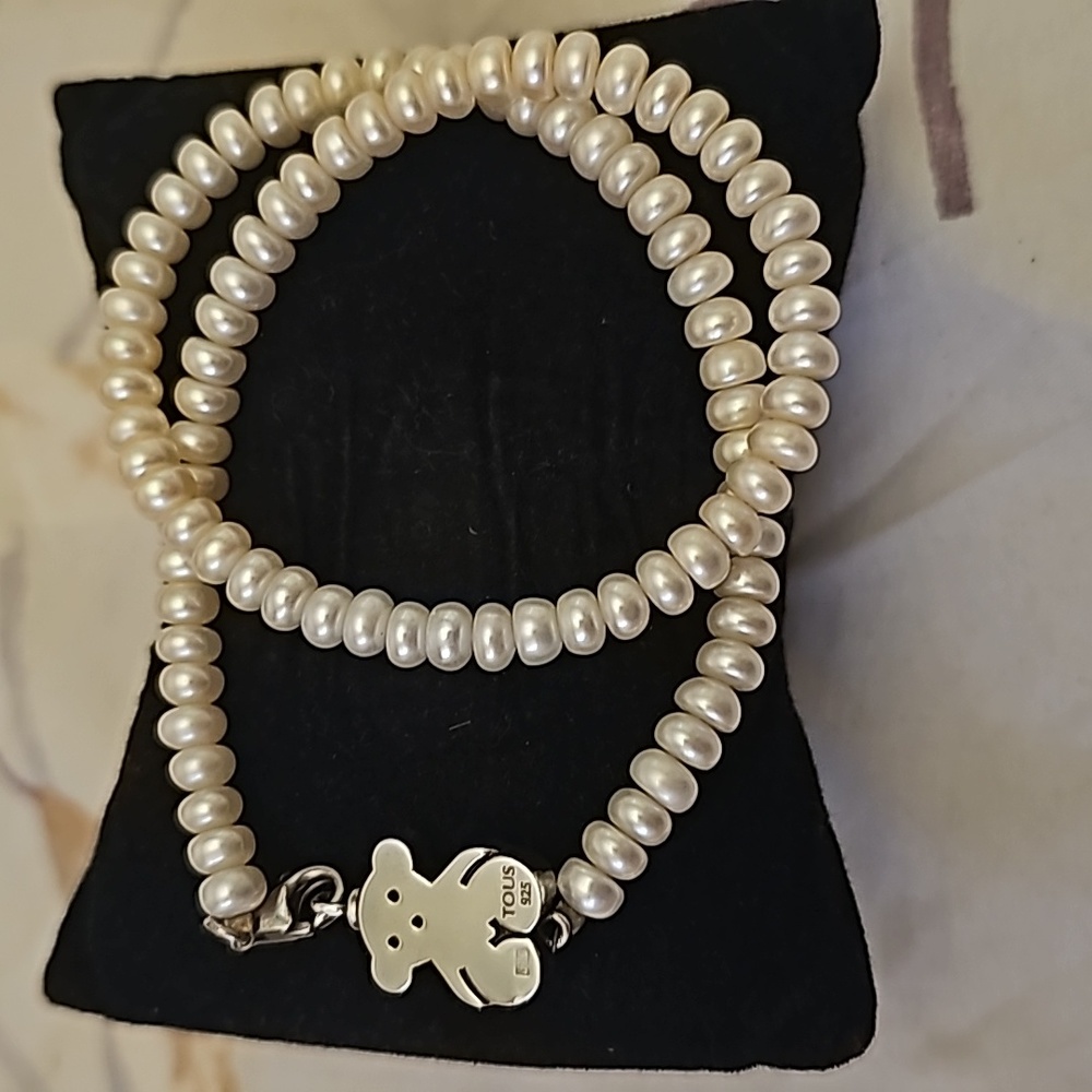 Tous Pearl Necklace tous bag,tous box